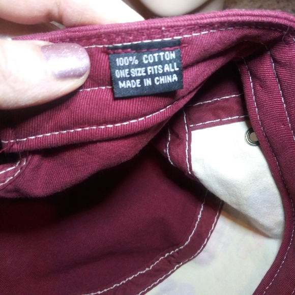 Walt Disney World Exclusive Distressed Burgundy/Yellow Mickey Mouse Trucker Hat - Picture 14 of 15